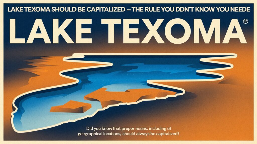 Lake Texoma Should Be Capitalized