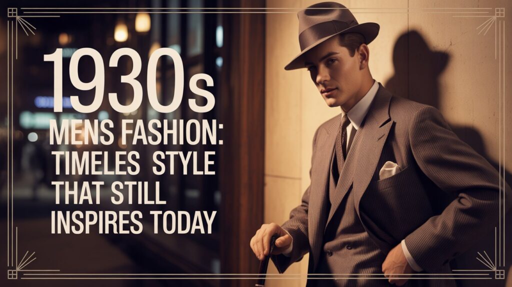 1930s Mens Fashion: Timeless Style That Still Inspires Today