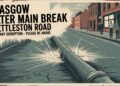 Glasgow Water Main Break Shettleston Road