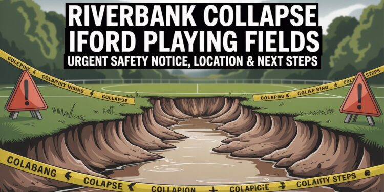Riverbank Collapse Iford Playing Fields