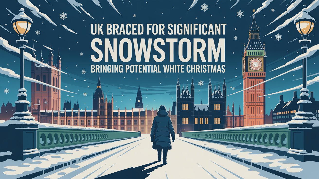 UK Braced For Significant Snowstorm Bringing Potential White Christmas