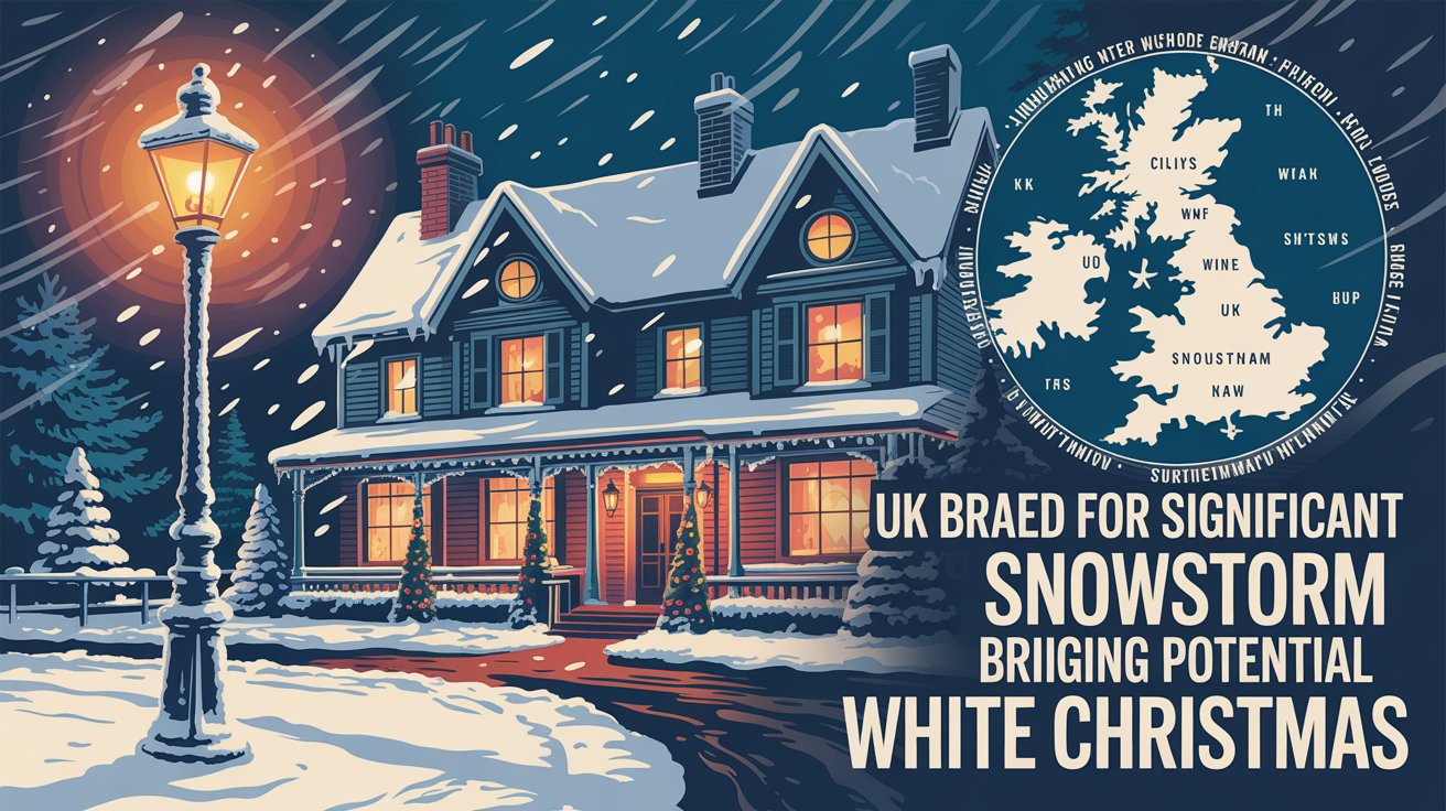 UK Braced For Significant Snowstorm Bringing Potential White Christmas