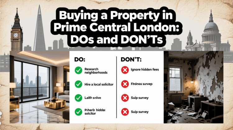 Buying a Property in Prime Central London DOs and DON’Ts