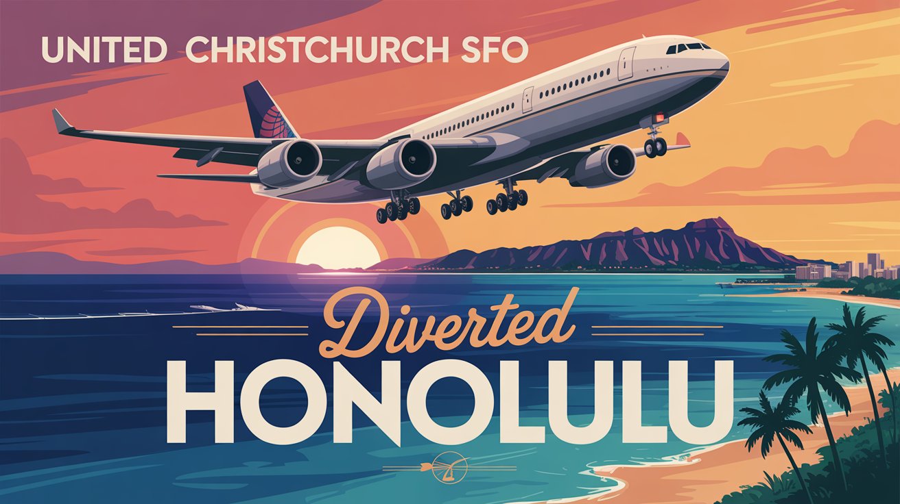 United Christchurch SFO Diverted Honolulu