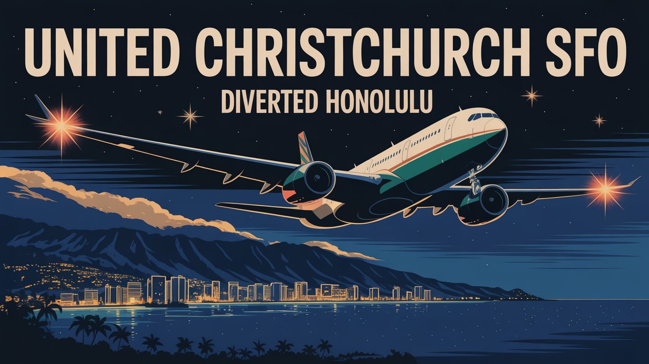 United Christchurch SFO Diverted Honolulu