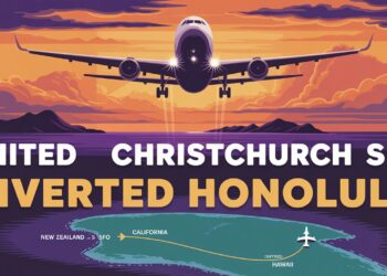 United Christchurch SFO Diverted Honolulu
