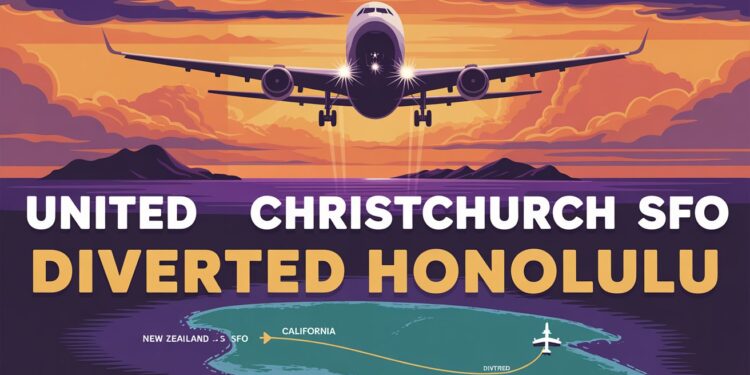 United Christchurch SFO Diverted Honolulu