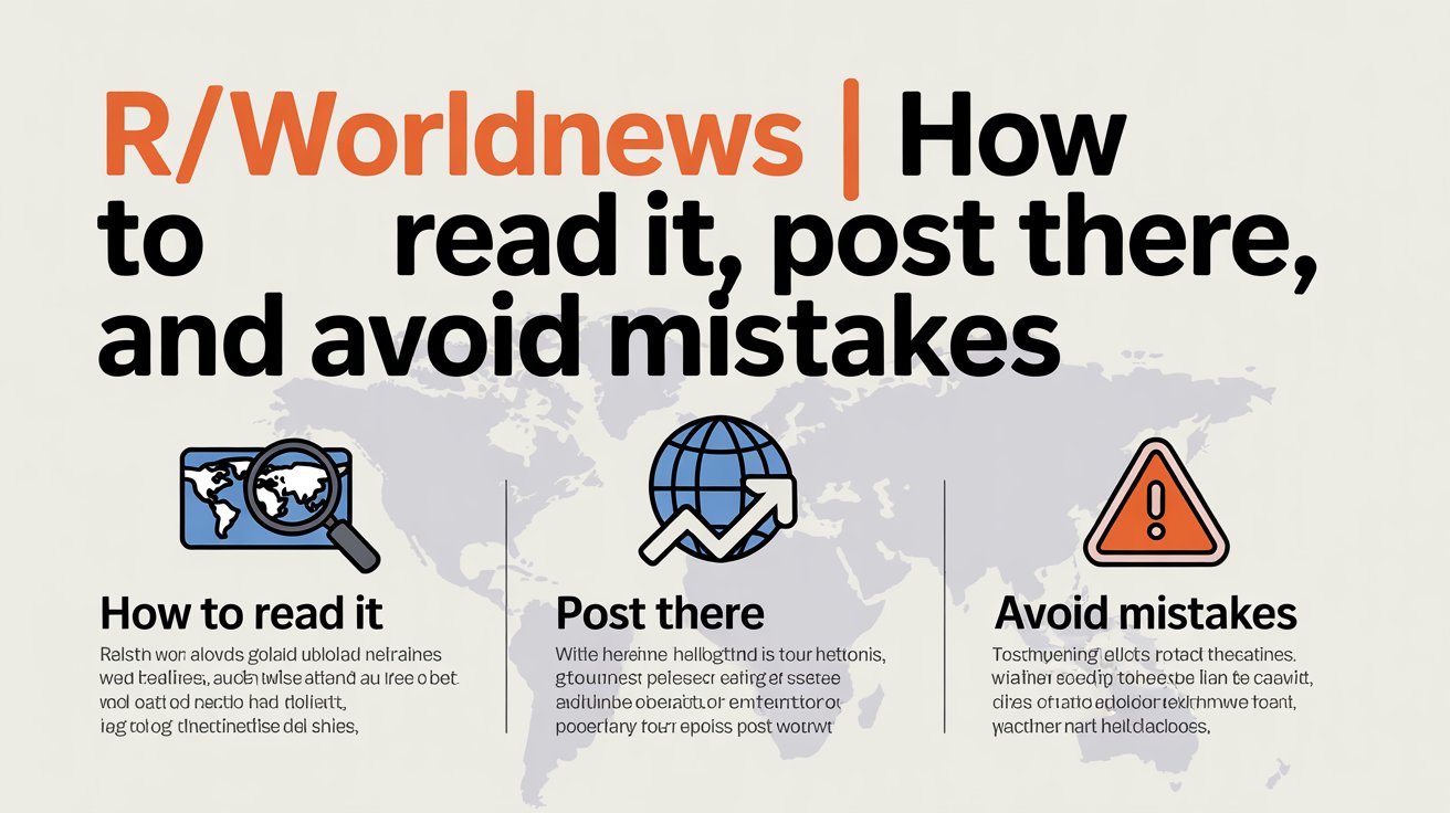 r/WorldNews | How to read it, post there, and avoid mistakes