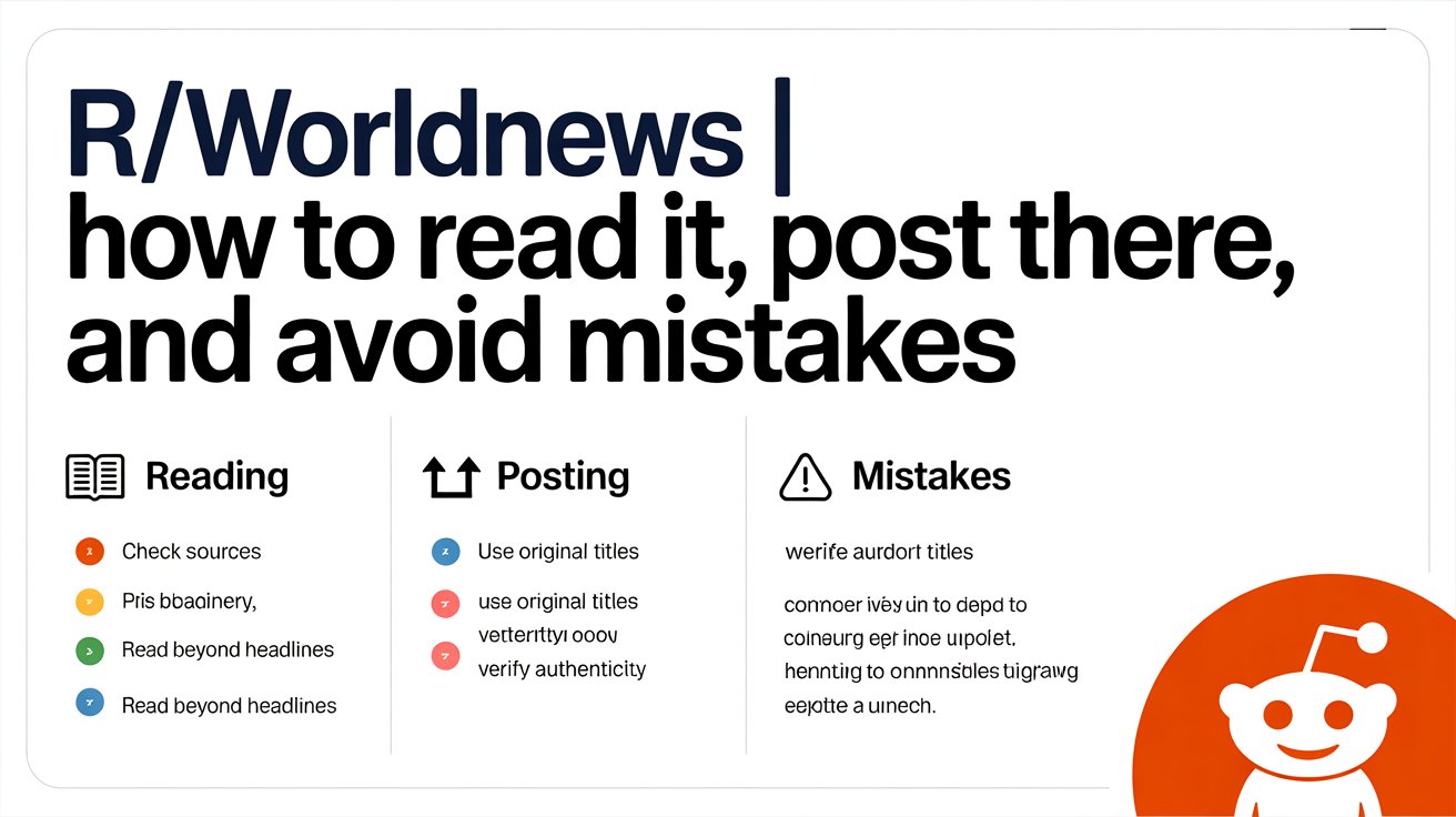 r/WorldNews | How to read it, post there, and avoid mistakes