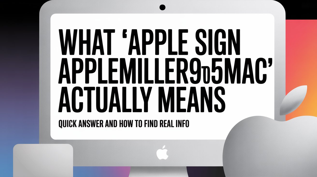 Apple Sign Applemiller9To5Mac