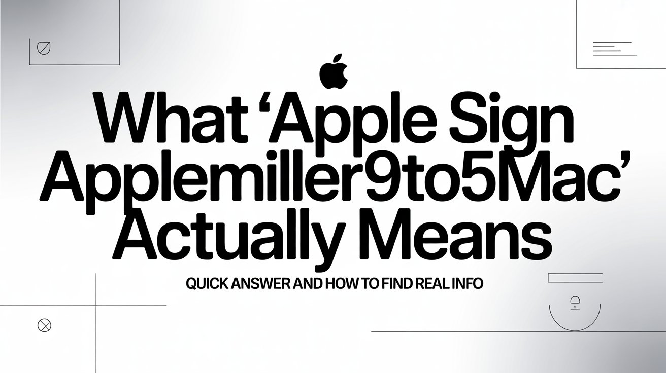 Apple Sign Applemiller9To5Mac