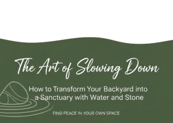 The Art of Slowing Down: How to Transform Your Backyard into a Sanctuary with Water and Stone