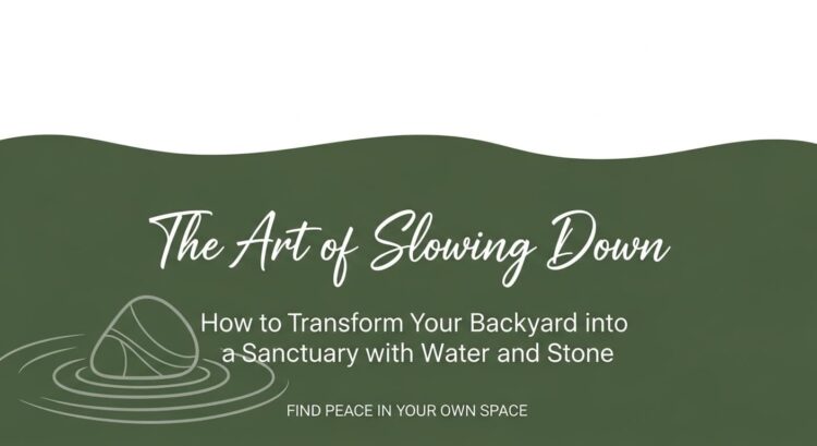 The Art of Slowing Down: How to Transform Your Backyard into a Sanctuary with Water and Stone