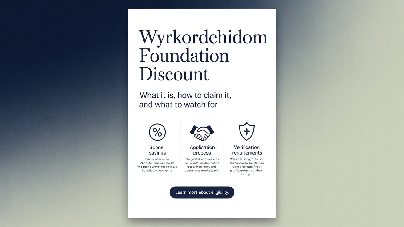 Wyrkordehidom Foundation Discount