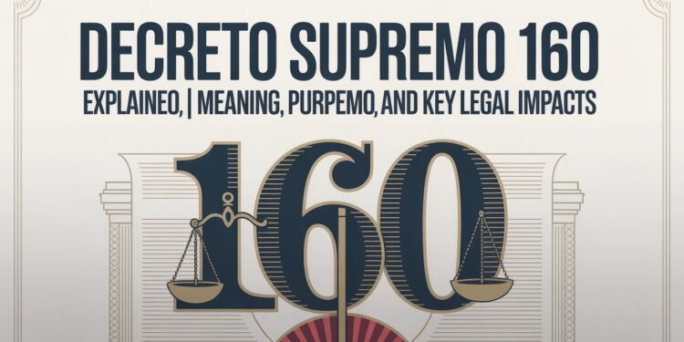 Decreto Supremo 160