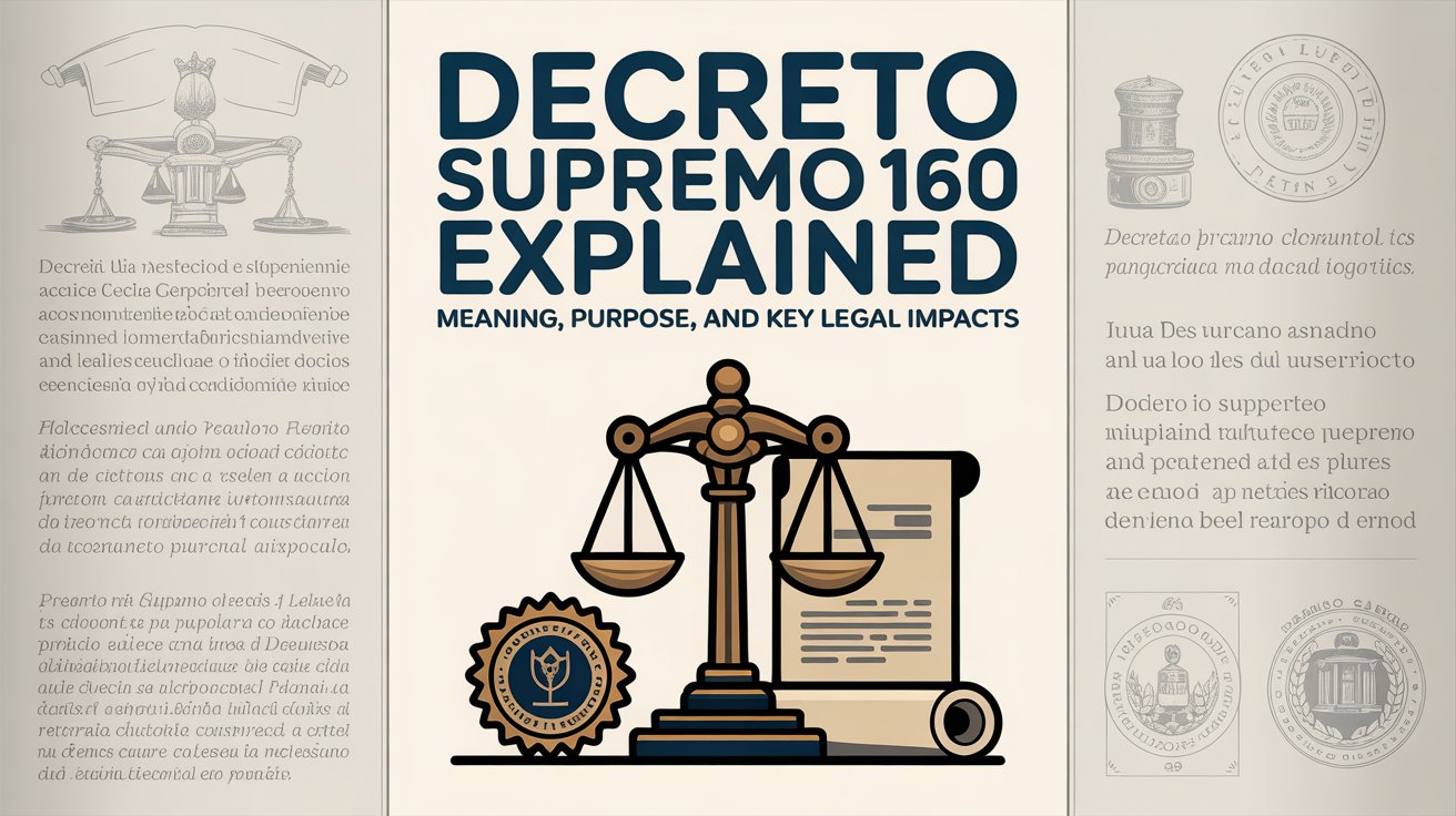 Decreto Supremo 160