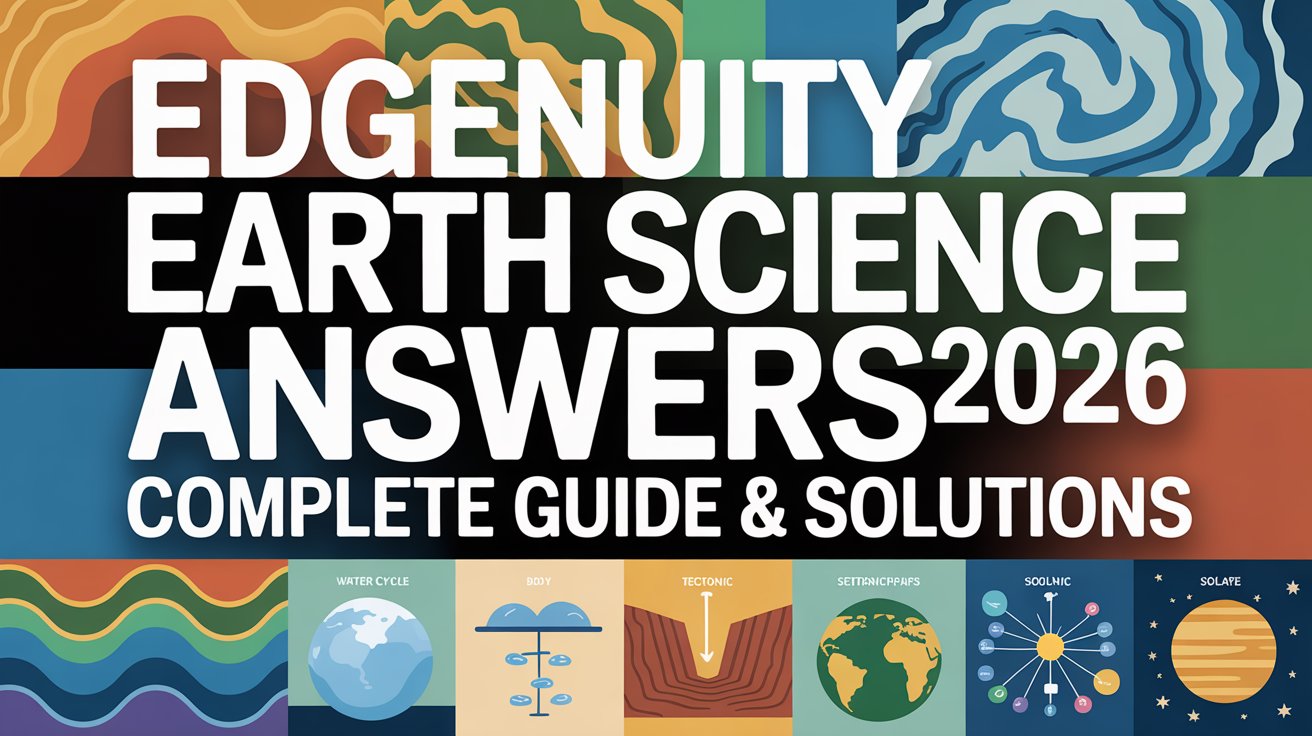 Edgenuity Earth Science Answers