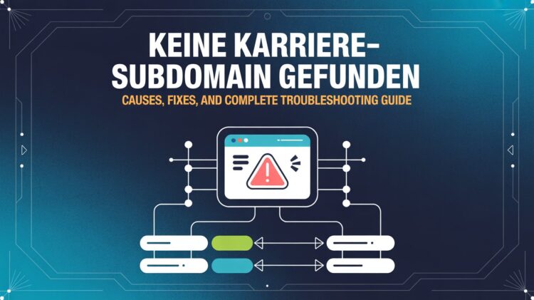 Keine Karriere-Subdomain Gefunden