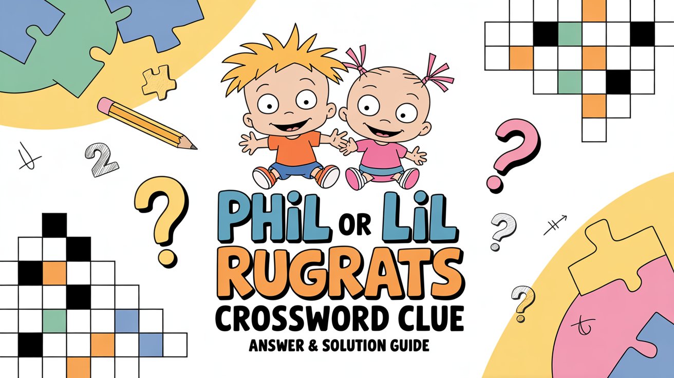 Phil or Lil of Rugrats Crossword Clue