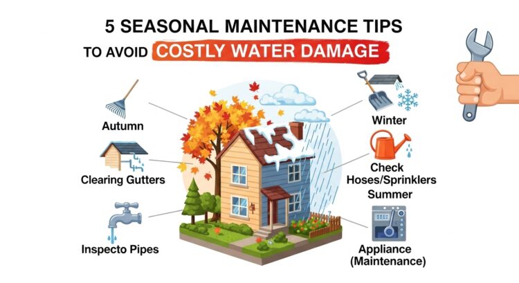 5 Seasonal Maintenance Tips to Avoid Costly Water Damage