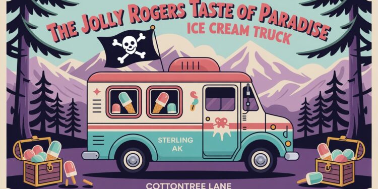The Jolly Rogers Taste of Paradise Ice Cream Truck Sterling AK