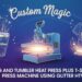 Custom Magic: Mug and Tumbler Heat Press Plus T-Shirt Press Machine Using Glitter HTV