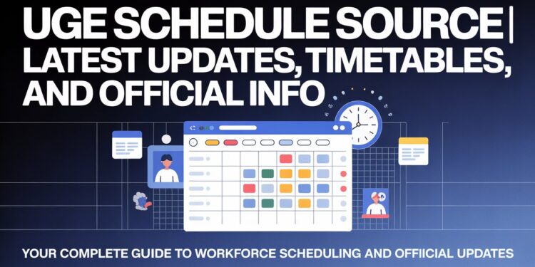 UGE Schedule Source