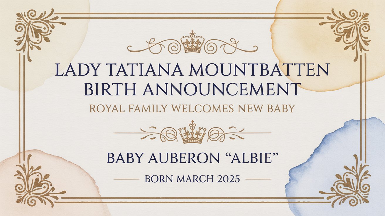 Lady Tatiana Mountbatten Birth Announcement