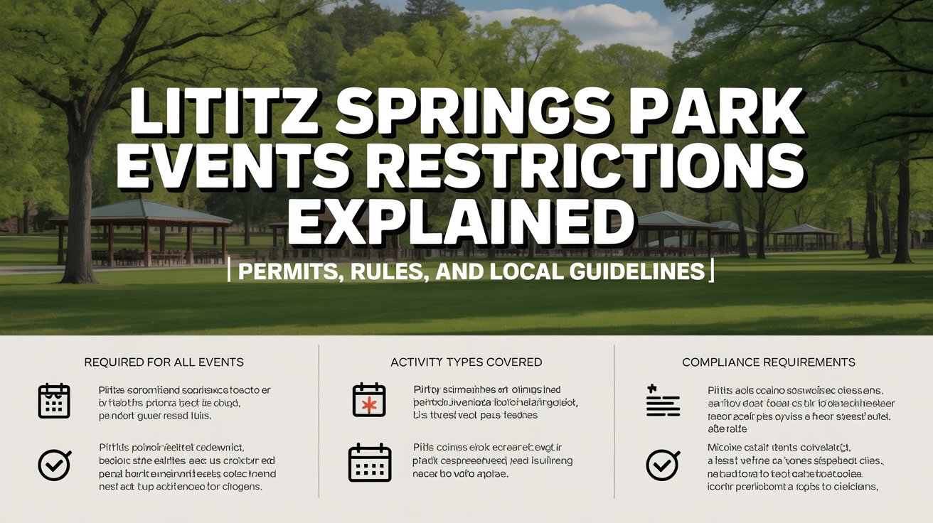 Lititz Springs Park Events Restrictions