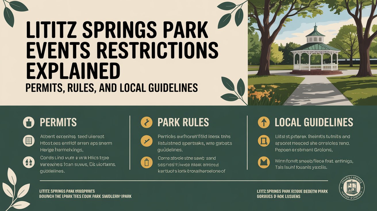 Lititz Springs Park Events Restrictions