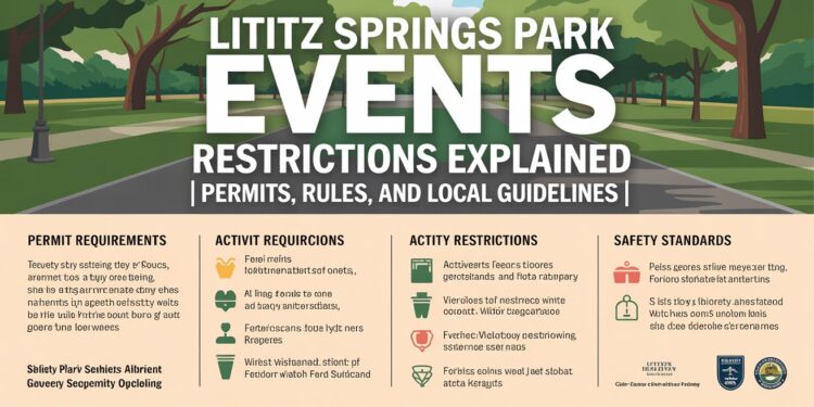 Lititz Springs Park Events Restrictions