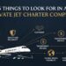 5 Things to Look for in a Private Jet Charter Company
