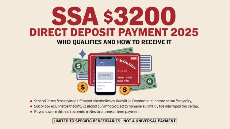 SSA $3200 Direct Deposit Payment 2025