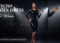 Stylish Latex Dress for Women for Parties & Photoshoots