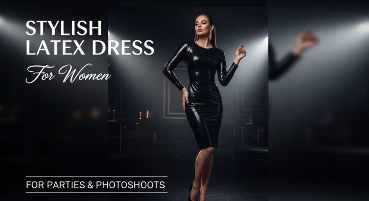 Stylish Latex Dress for Women for Parties & Photoshoots