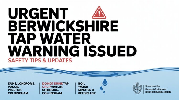 Urgent Berwickshire Tap Water Warning Issued