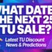 What Date Is the Next 25% TU Sale?