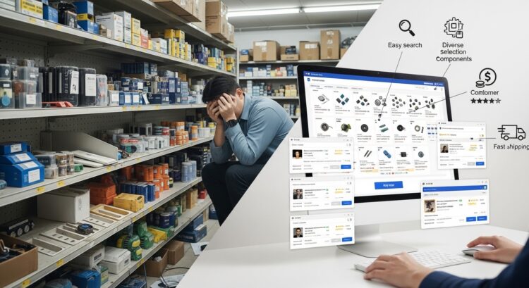 What are the benefits of buying components from online stores