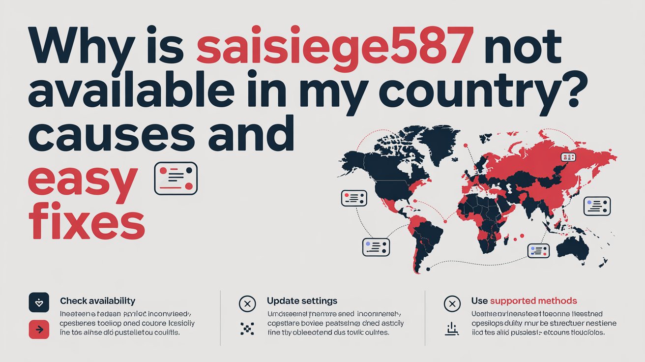Why Is Saisiege5487 Not Available in My Country?
