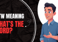 WTW Meaning in Text: What Does WTW Mean in Texting and Social Media?